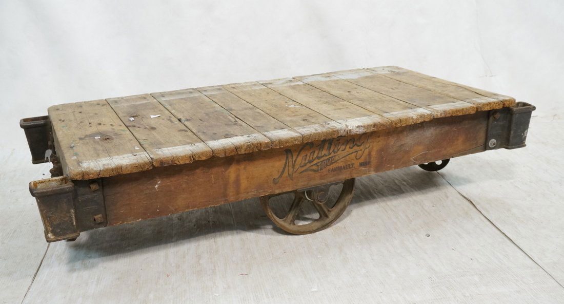 Industrial Rolling Cart. Heavy iron wheels. NUTTI (1 of 10)