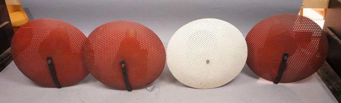 Set 4 Modernist Mid Century Wall Mounted Reflecto (1 of 8)