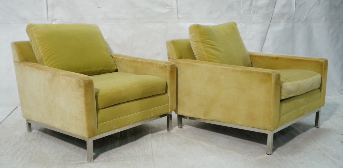 Pr DUX Sweden Lounge Chairs. Pale Yellow Gold Plu (1 of 10)
