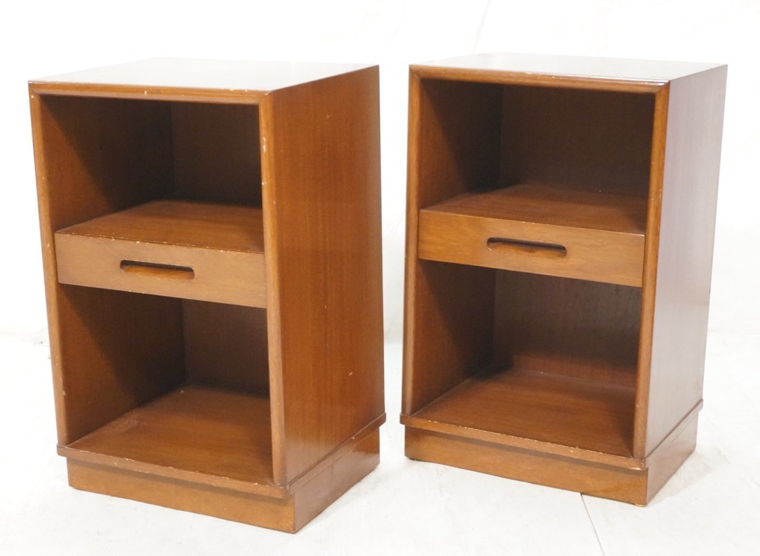 Pr DUNBAR Walnut Night Stands. Minimalist form wi (1 of 8)