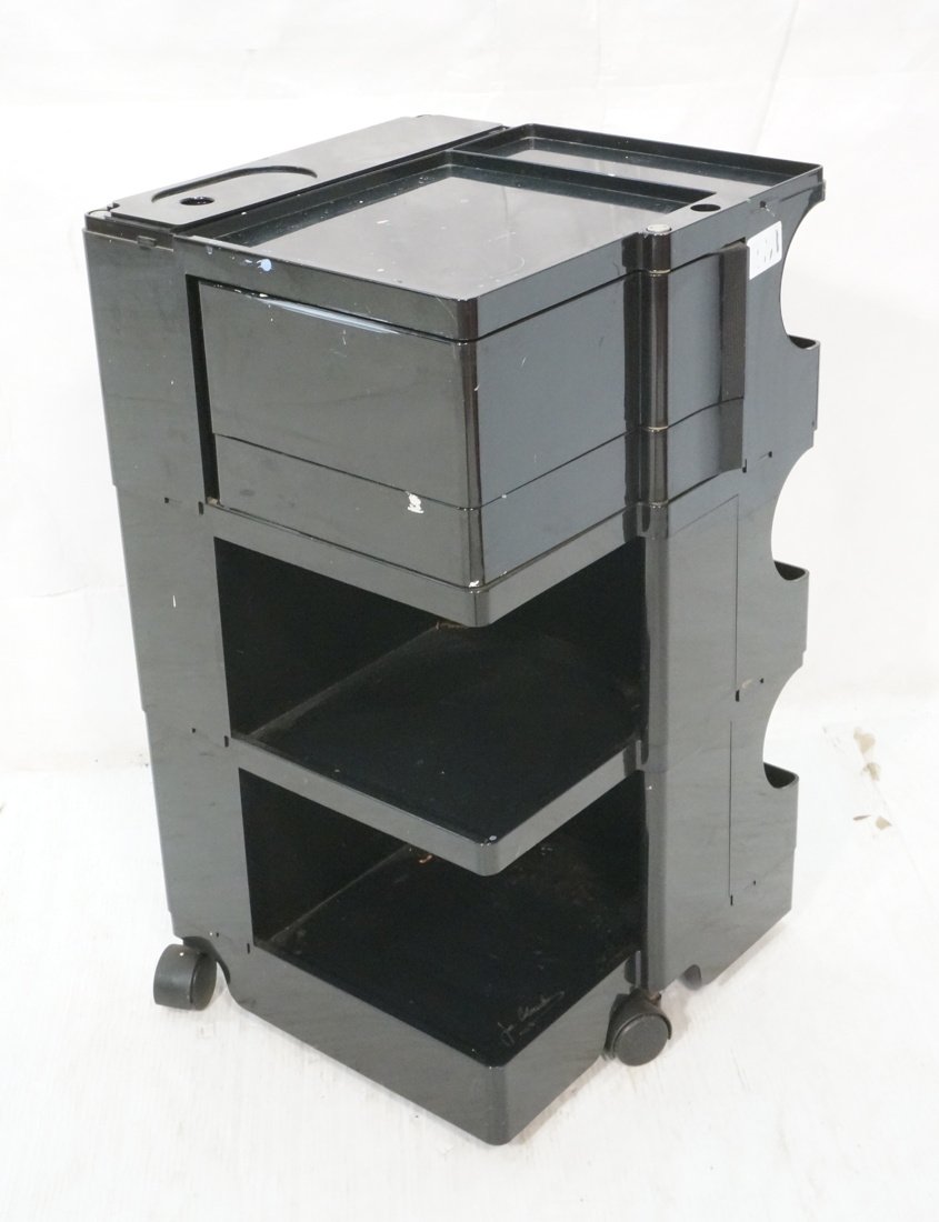 JOE COLOMBO "Boby" Cart. Black Molded plastic rol (1 of 10)