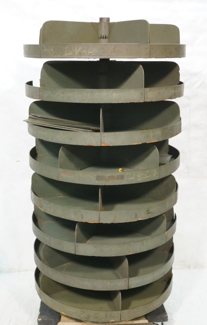Tall Industrial Revolving Tool Parts Cabinet. So (1 of 10)