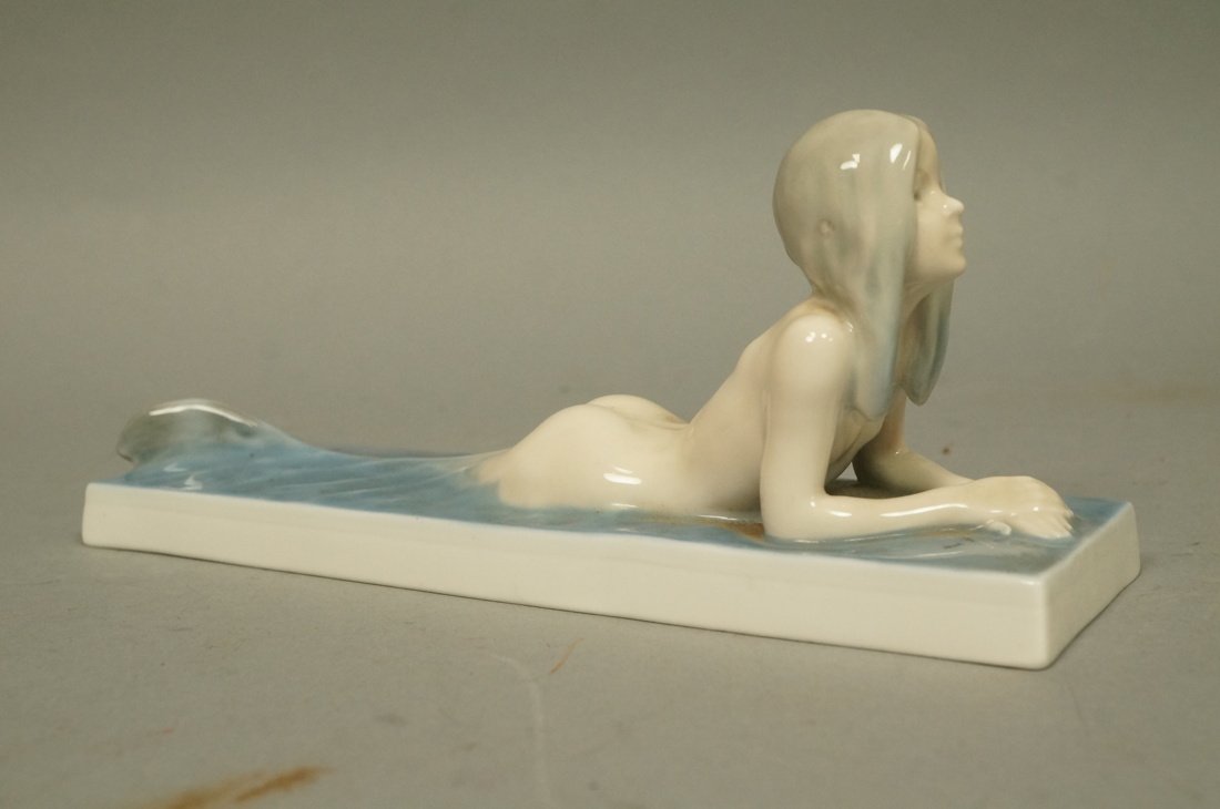 ROYAL COPENHAGEN Mermaid Figure. Marked. Danish. (1 of 7)