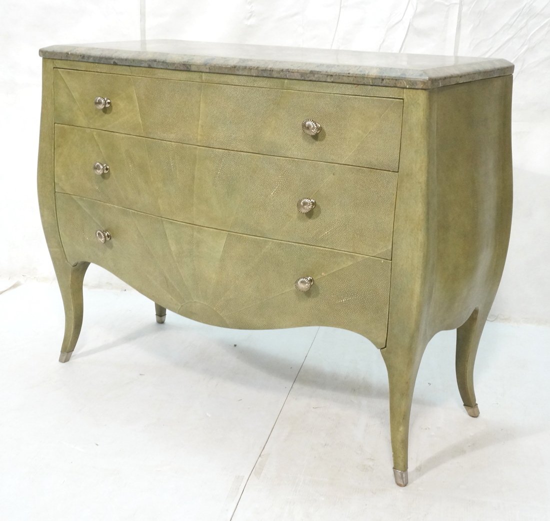 BOGART by THOMASVILLE Shagreen 3 Drawer Commode. (1 of 10)