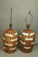Pair Italian CHELSEA Terracotta Pottery Table Lam - 2