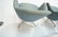 Set 4 HARVEY PROBBER Game Lounge Chairs. Plush Bl - 8