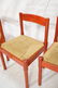 Set 5 STENDIG Red Stained Wood Dining Chairs. One - 3