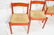 Set 5 STENDIG Red Stained Wood Dining Chairs. One - 7