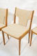 Set 4 Teak Danish Modern Side Dining Chairs. Oatm - 4