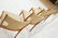 Set 4 Teak Danish Modern Side Dining Chairs. Oatm - 7