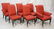Set 6 MASTERCRAFT Upholstered Regency Style Dini