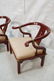 PR CENTURY Asian Wine Lacquer Lounge Chairs. Bras - 2