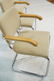 Set 4 KNOLL Tubular Chrome Arm Dining Chairs. Lig - 2