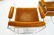Pr Milo Baughman Arm Chairs with flat chrome fram - 4