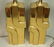 Pr Brass Modernist Table Lamps. Pierre Cardin Sty