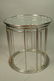 Set 3 Chrome Nesting Glass Top Side Tables. Round - 6