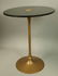 Brass Pedestal Side Occasional Table.