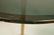 Brass Pedestal Side Occasional Table. - 7