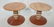 Pr Marble Top Memphis style Side Tables. Pink mar