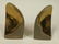 Pr Brass Modernist BEN SEIBEL Bookends. Upside do