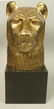 CHAPMAN Metal Lion Head Sculpture. Marked Chapman