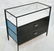 HERMAN MILLER 2 Drawer Dresser Cabinet Chest. Gla