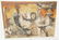 Signed OLSHAM Oil Painting. Figures with a Bull &