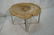 Large Pr Petrified Wood Side Tables. Chrome frame - 3