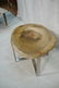 Large Pr Petrified Wood Side Tables. Chrome frame - 5