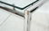 Modernist Chrome & Glass Dining Table. Round chro - 3