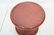 Red Painted Wood Stool. Lattice design. Tribal fo - 2