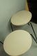 Set 3 Hairpin Iron Legs Round Stools. Gray fabric - 3