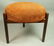 Danish Modern Tripod Triangular Stool with Brown