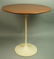 EERO SAARINEN for KNOLL Walnut Side Table. White