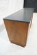 Slate Top Modernist Walnut bi-fold Door Cabinet. - 2