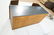 Slate Top Modernist Walnut bi-fold Door Cabinet. - 6