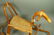 Danish style Rattan & Woven Seat Child's Rocking - 2