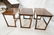 Set 3 Rosewood Modernist Nesting Tables. Shaped l - 7