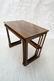 Set 3 Rosewood Modernist Nesting Tables. Shaped l - 9