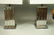 Pr Satin & Shiny Finish Chrome Table Lamps. White - 5