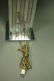 Pr Satin & Shiny Finish Chrome Table Lamps. White - 6
