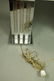 Pr Satin & Shiny Finish Chrome Table Lamps. White - 7