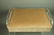 Lucite Vanity Bench. Modernist seating with tan v - 2