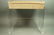 Lucite Vanity Bench. Modernist seating with tan v - 3