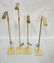 4 KOCH & LOWY Brass OMI Floor Lamps. Adjustable h