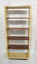 ALDO TURA style Lacquered Goatskin Etagere. Rosew