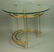 HOLLIS JONES style Brass & Lucite Side Table. Ro