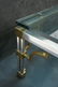 JOHN VESSEY style Steel Brass Regency Style Coff - 8