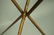 Small Modern Tile Top Table. Tripod Hairpin Legs. - 6