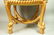 Gilt Wood Rope & Tassel Round Pouf Stool. Decora - 2